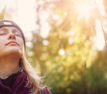 Young,Woman,Hiking,And,Going,Camping,In,Nature.,Person,With